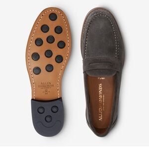 EUC - Allen Edmonds Dylan Penny Loafer - Grey Suede Size 9.5D